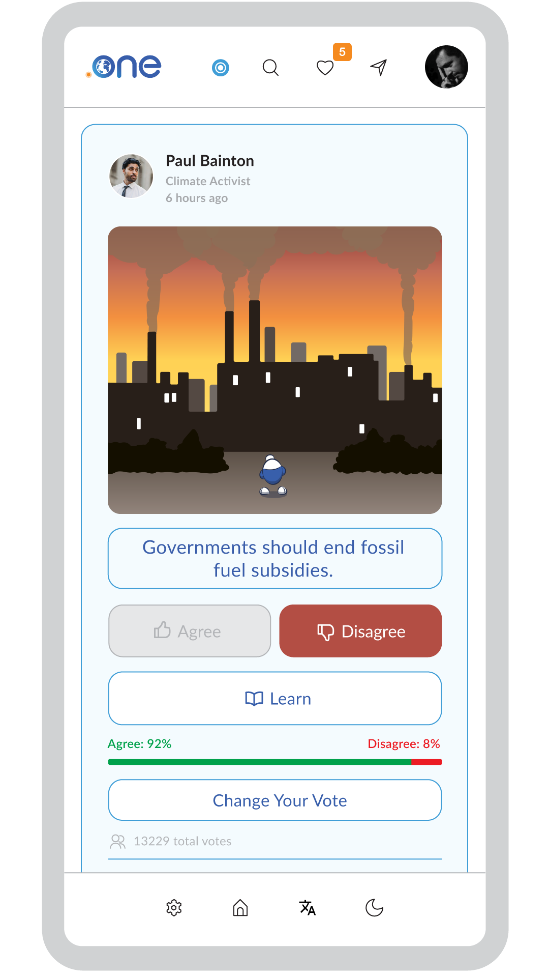 Poll disagree state